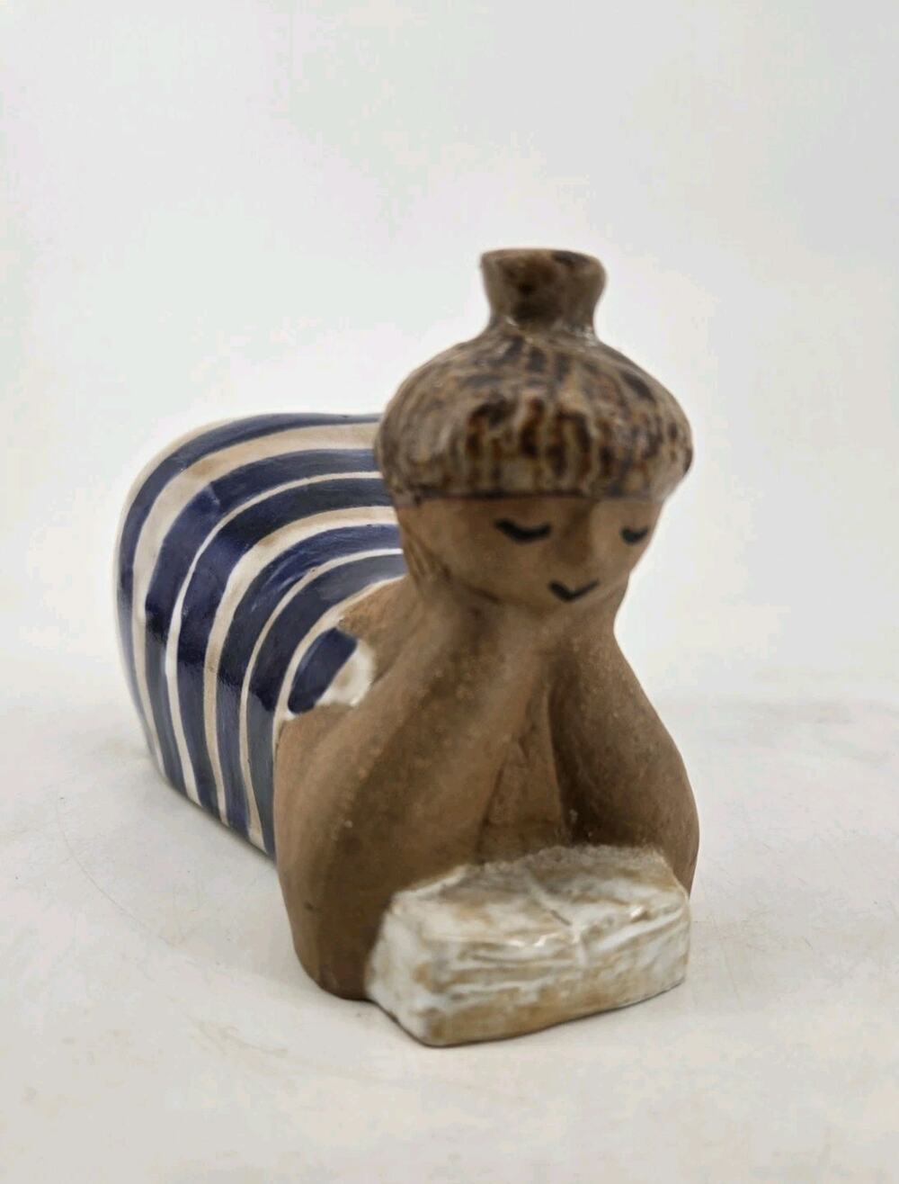 Lisa Larson Beata Chromo Stripes ABC Girls Bather Gustavsberg Pottery Sweden